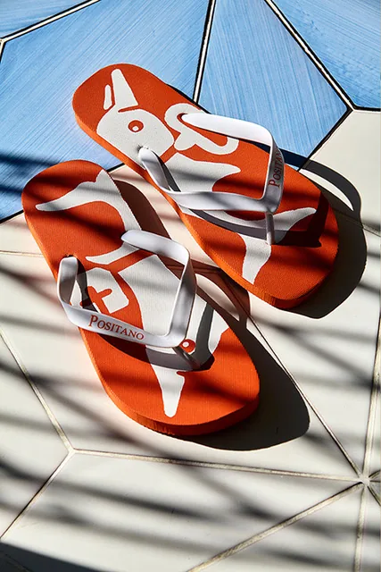 Infradito Positano al sole — brand identity, Daniele Fiore